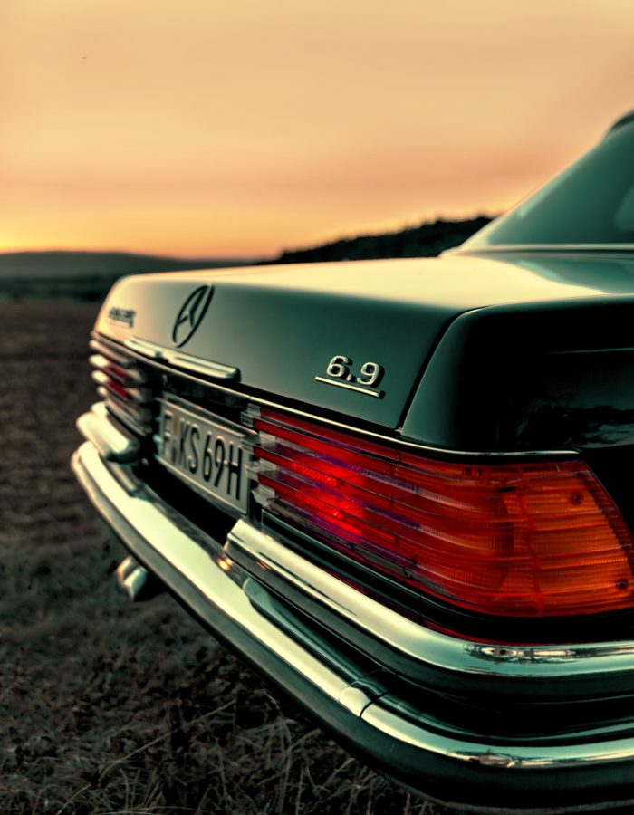 Mercedes W116 450 SEL 6.9 Heckansicht